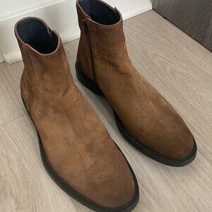 Suede Chelsea Boot Medium Brown - To Boot New York